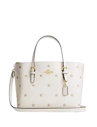Coach Mollie Tote Bag 25 With Star Print