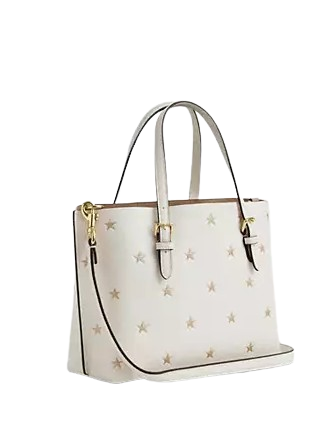 Coach Mollie Tote Bag 25 With Star Print