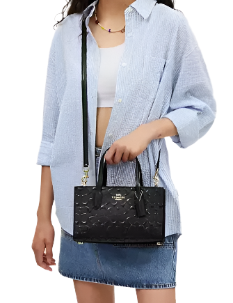 Coach Nina Small Tote Bag In Signature Leather