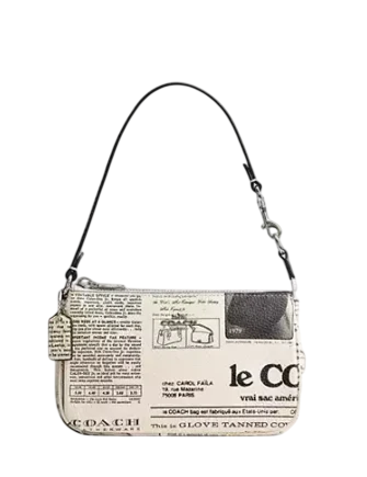 Coach Nolita 19 With Newspaper Print