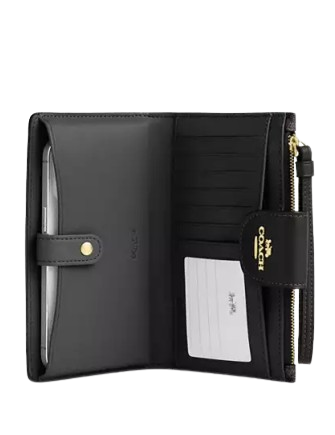 Coach Phone Wallet In Signature Canvas