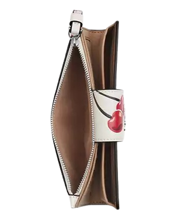 Coach Phone Wallet With Cherry Print