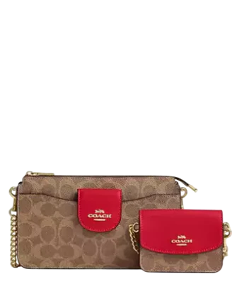 Coach Poppy Crossbody Bag In Signature Canvas