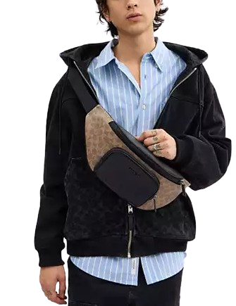 Coach Racer Belt Bag In Signature