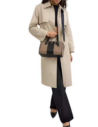 Coach Rowan Satchel Bag In Signature Canvas
