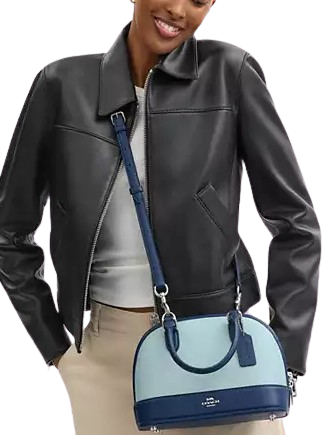 Coach Sabrina Satchel Bag In Colorblock