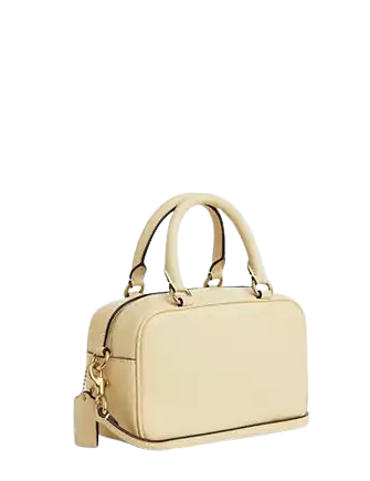 Coach Satchel Crossbody Bag With Floral Applique