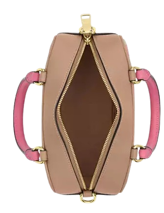 Coach Satchel Crossbody Bag With Plaid Print