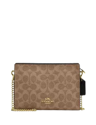 Coach Slim Crossbody Bag In Signature Canvas