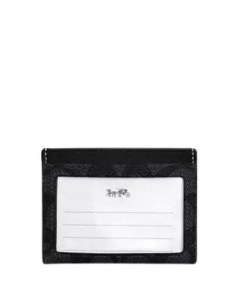 Coach Slim Id Card Case In Signature Canvas
