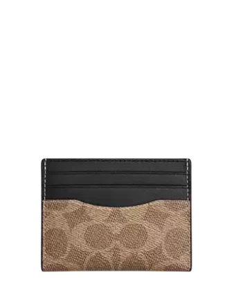 Coach Slim Id Card Case In Signature Canvas