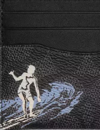 Coach Slim Id Card Case With Surf Print
