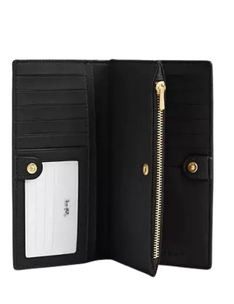 Coach Slim Zip Wallet In Signature Canvas