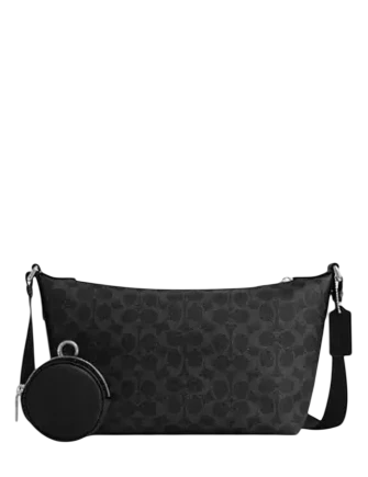Coach Small Finn Crossbody Bag With Pouch In Signature Canvas