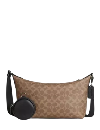 Coach Small Finn Crossbody Bag With Pouch In Signature Canvas