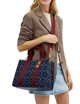 Coach Smith Tote Bag In Signature Denim