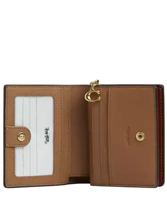 Coach Snap Wallet In Signature Canvas With Halloween Print