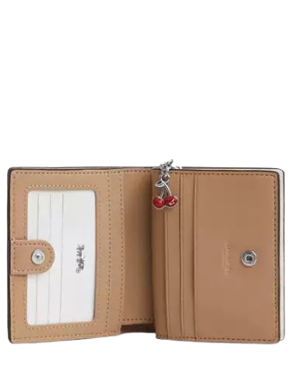 Coach Snap Wallet With Cherry Print