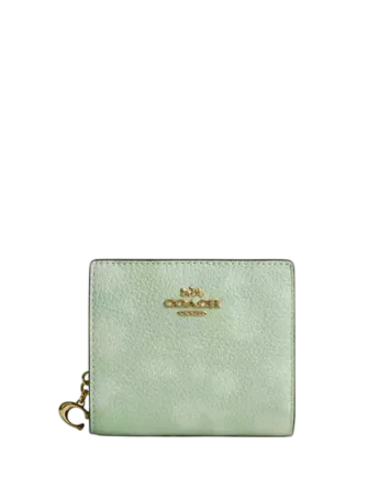 Coach Snap Wallet With Floral Print