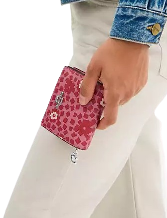 Coach Snap Wallet With Floral Print