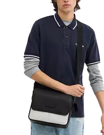 Coach Sprint Map Bag 25 In Colorblock Signature Canvas