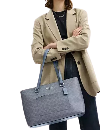 Coach Station Tote Bag In Signature Canvas
