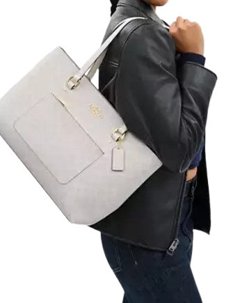 Coach Station Tote Bag In Signature Canvas