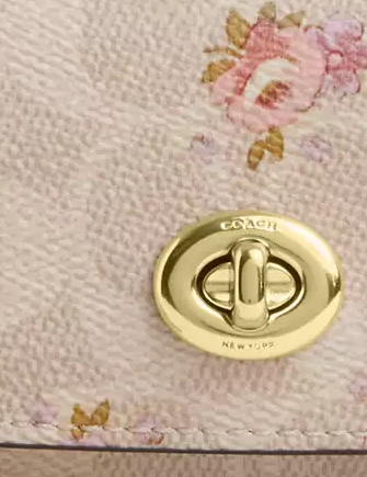 Coach Sunglass Case In Signature Canvas With Floral Print