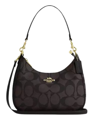 Coach Teri Hobo Bag In Blocked Signature Canvas