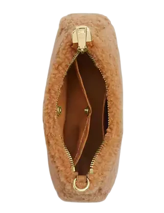 Coach Teri Mini Crossbody Bag In Shearling