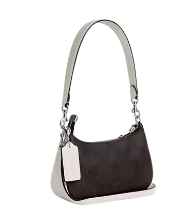 Coach Teri Mini Crossbody Bag In Signature Canvas With Coach Graphic
