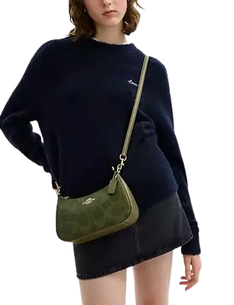 Coach Teri Shoulder Bag In Signature Canvas
