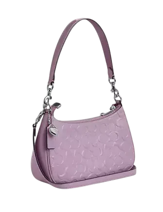 Coach Teri Shoulder Bag In Signature Leather With Heart Charm