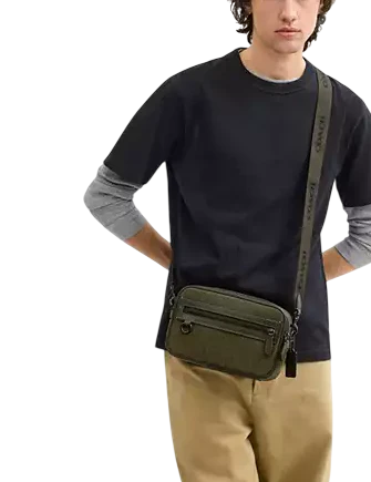 Coach Theo Camera Bag In Signature Jacquard