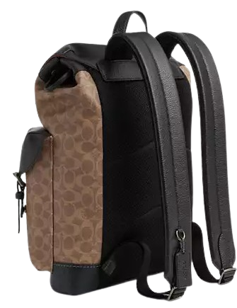 Coach Warner Backpack In Signature Canvas