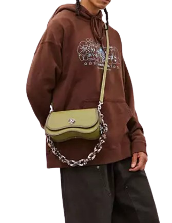 Coach Wavy Dinky Bag In Coachtopia Leather