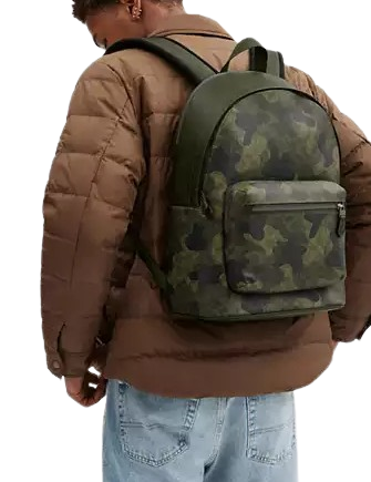 Coach West Backpack In Signature Camo Print