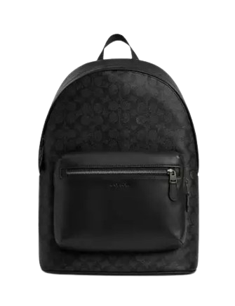 Coach West Backpack In Signature Canvas