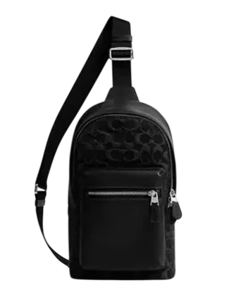 Coach West Pack In Signature Denim