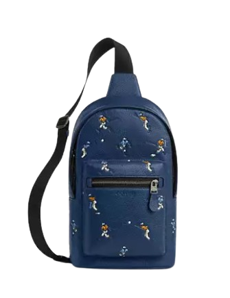 Coach West Pack With Baseball Print