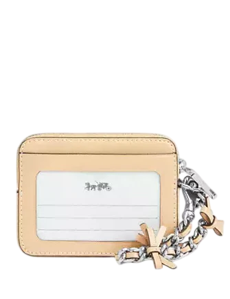 Coach Zip Card Case With Bows