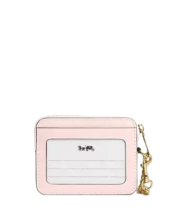 Coach Zip Card Case With Quilting