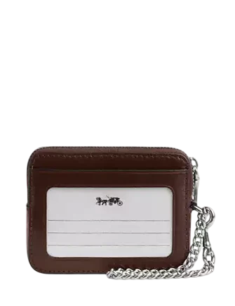 Coach Zip Card Case With Quilting