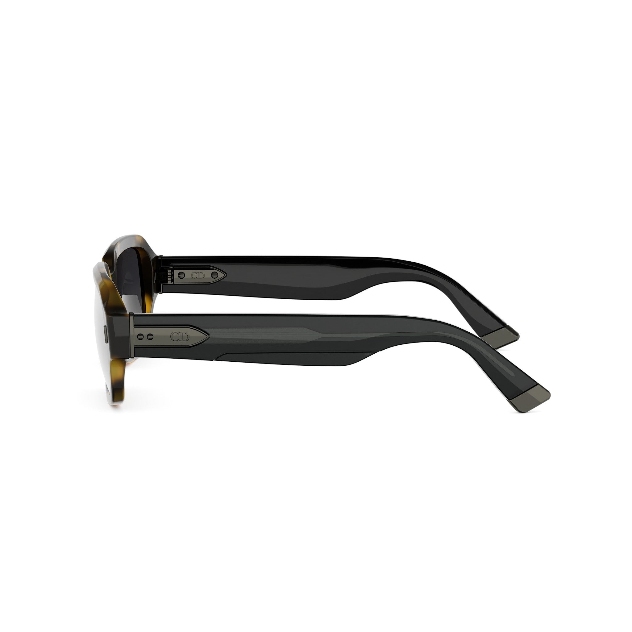 Havana Geometric Acetate Sunglasses