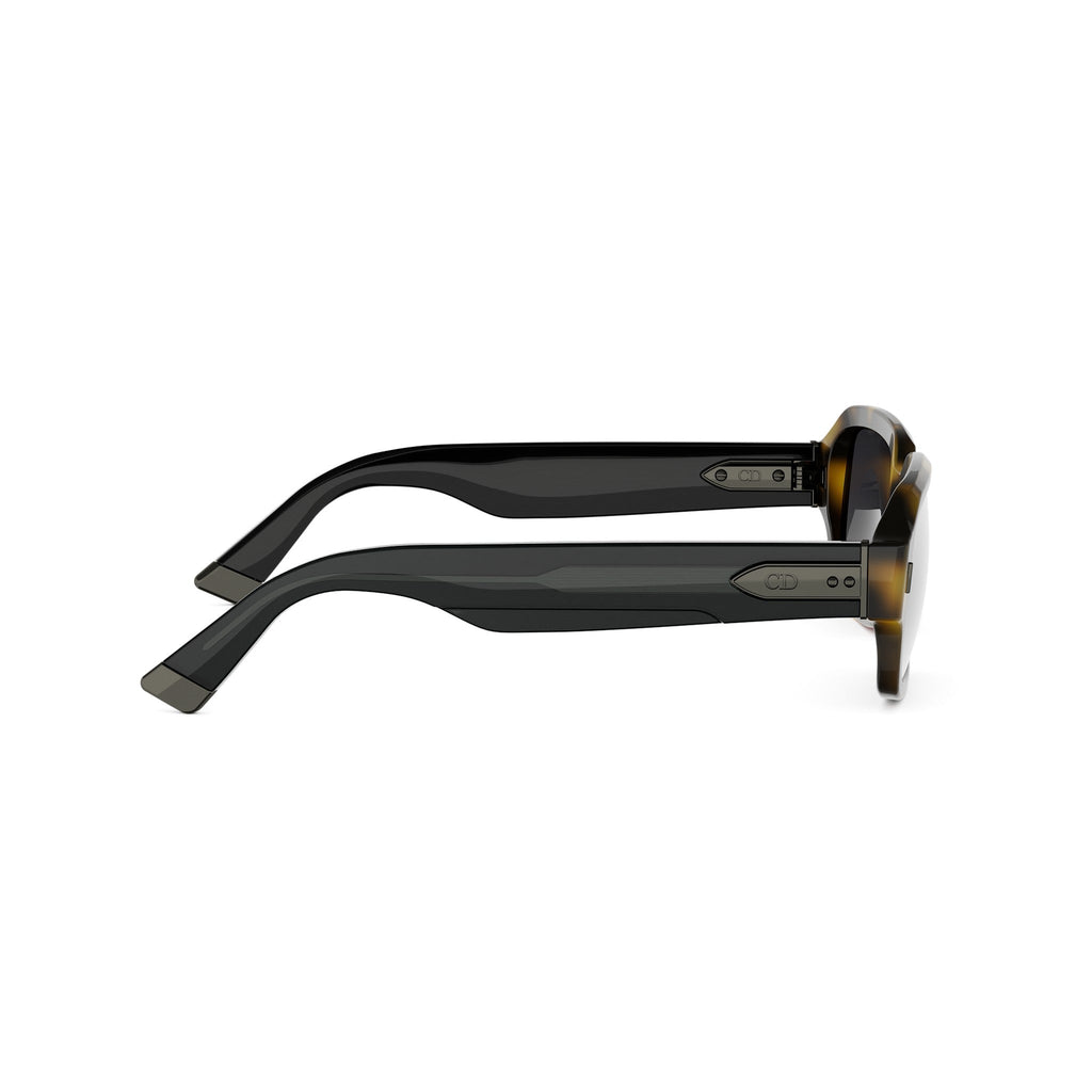 Havana Geometric Acetate Sunglasses