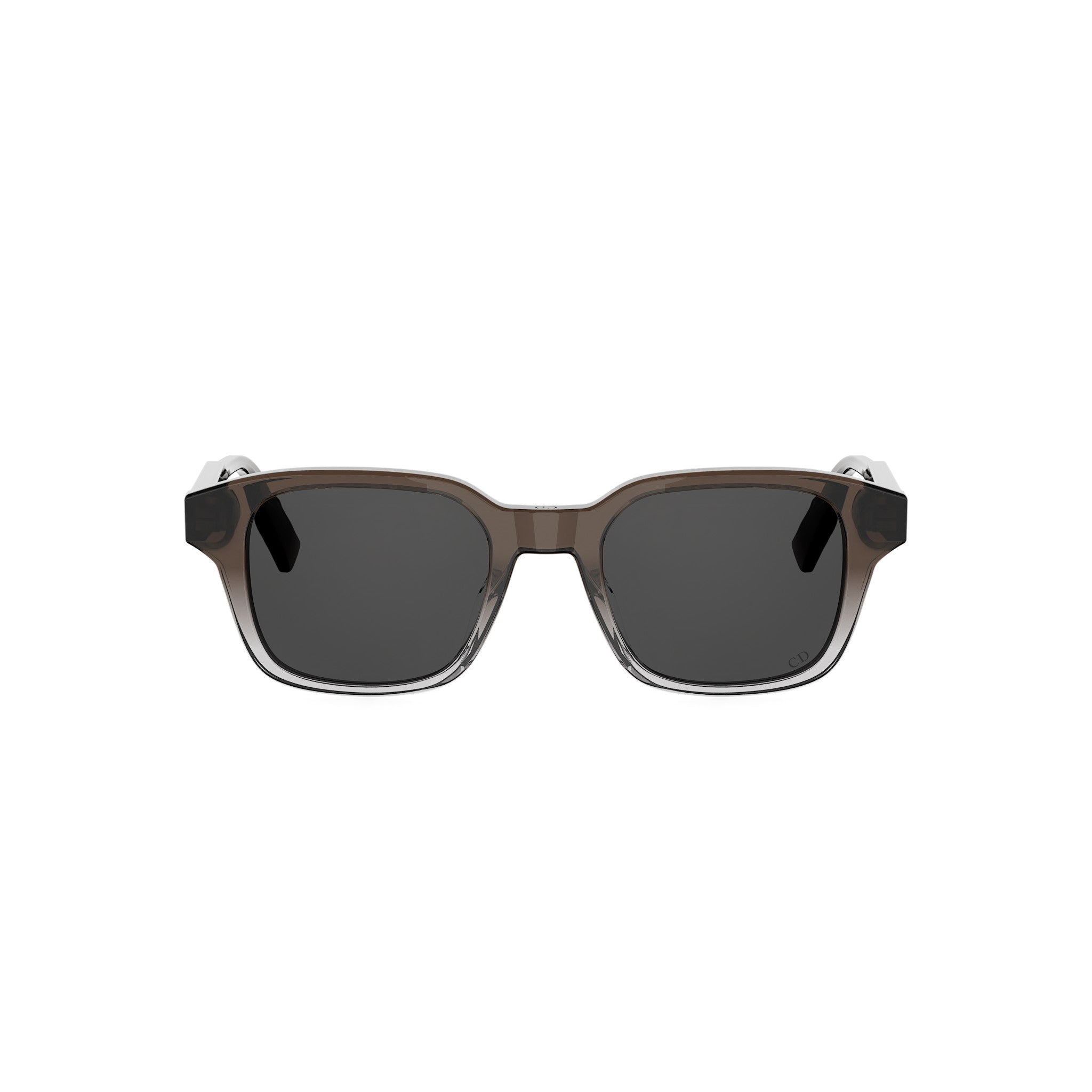Brown Geometric Acetate Sunglasses