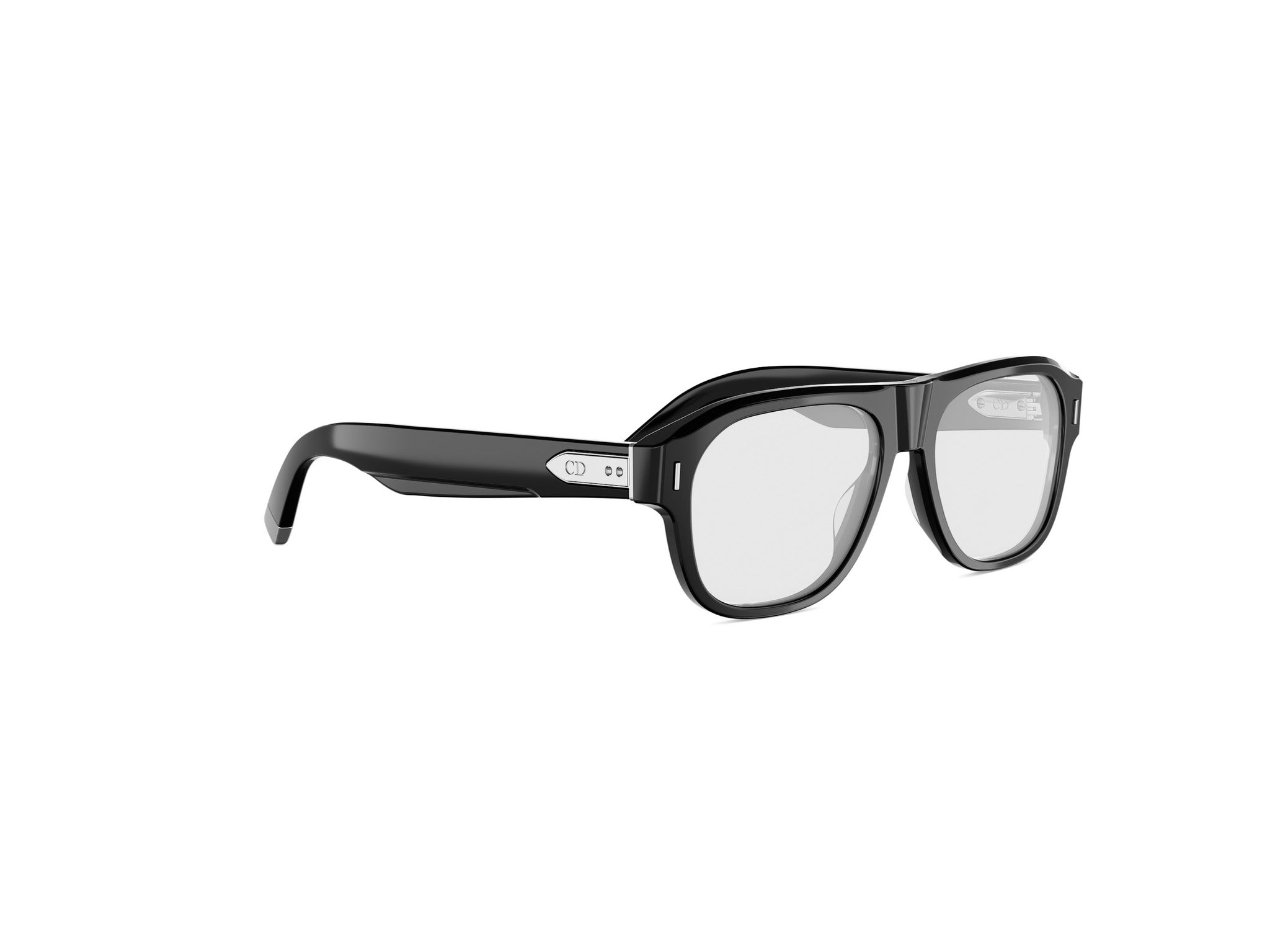 Black Pilot Acetate Eyeglasses