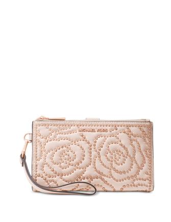 Michael Michael Kors Double Zip Studded Adele Wristlet