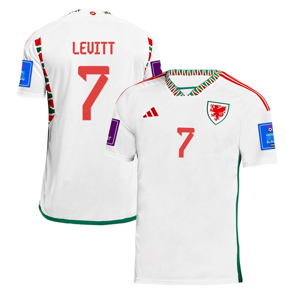 Dylan Levitt Wales 7 Fifa World Cup Jersey