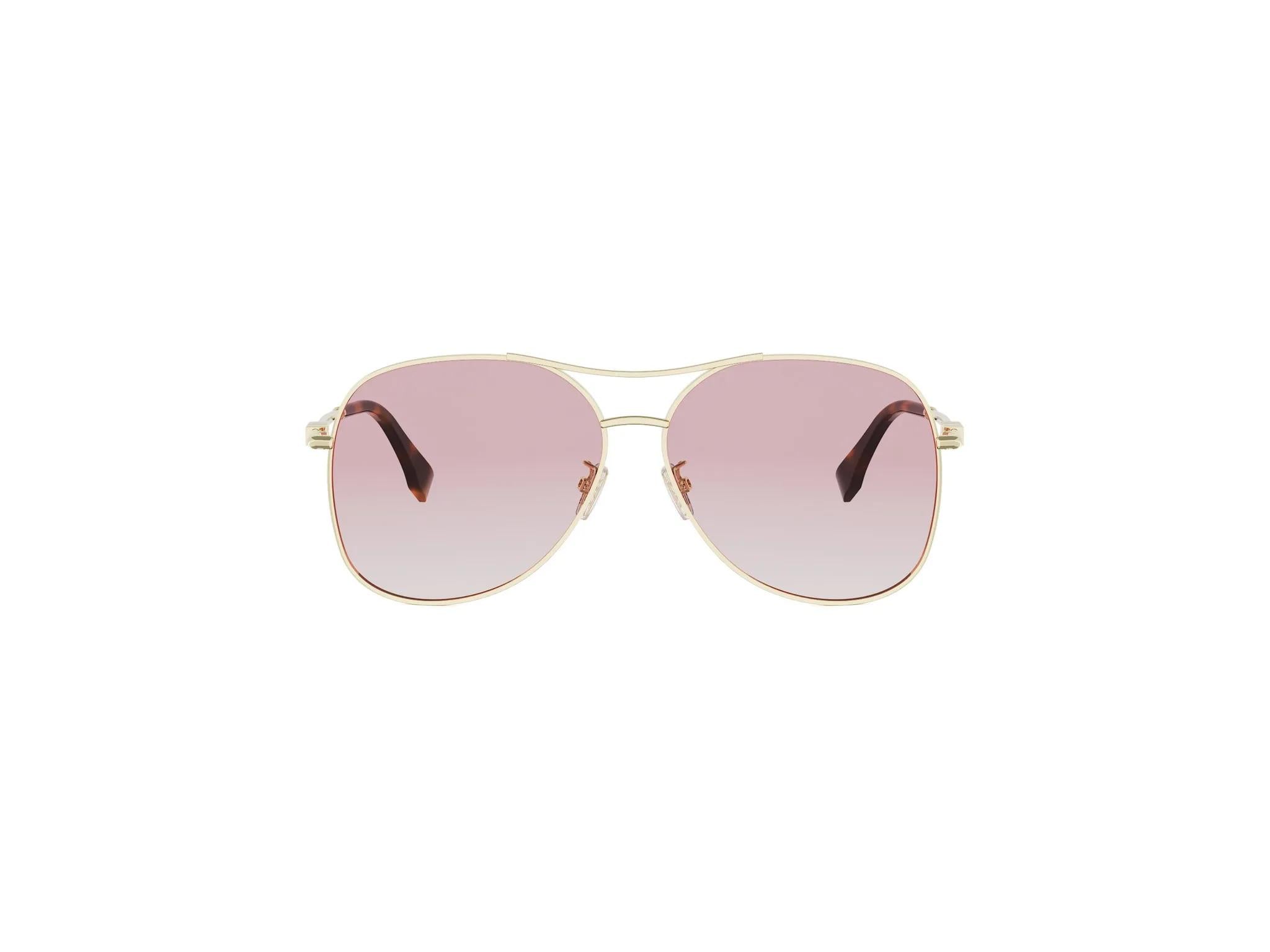 Gold Aviator Sunglasses